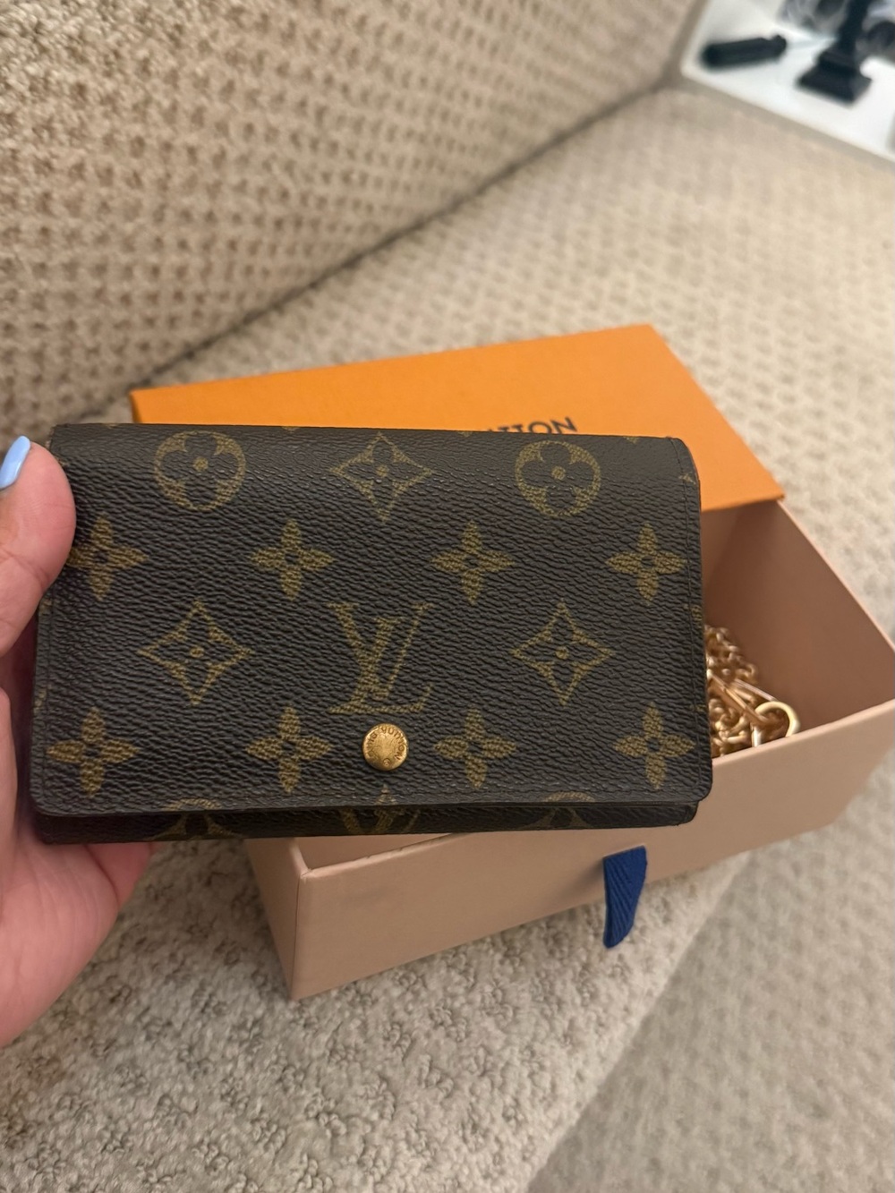 Louis Vuitton Monogram Compact Wallet in Brown